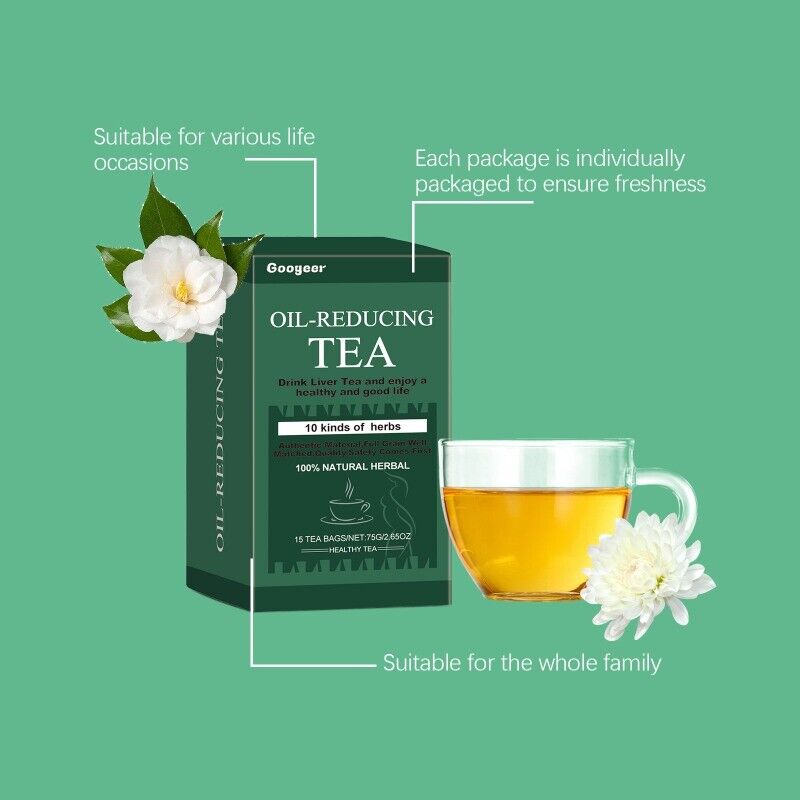 Excellent Formula, Oil Cleansing Tea for Liver Oil-Reducing Tea-10 Herbal