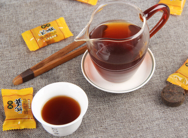 Pu-erh Glutinous Rice Aroma Ripe Puer Tea Mini Cake Tuo Cha Tea Cooked Pack 500g