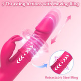 Sex Toy for Women Thrusting Rotating Dildo Rabbit Vibrator Clit Licking Massager