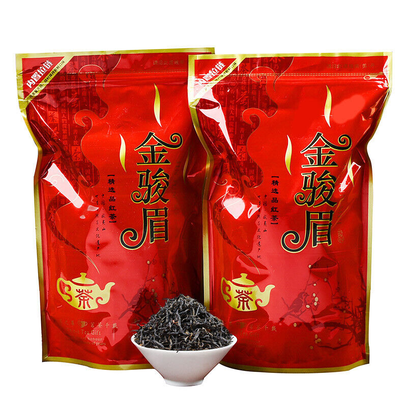 TeaOrganic Wuyi Black Tea Jin Jun Mei Golden Eyebrow Junmee Chinese Black Tea 250g