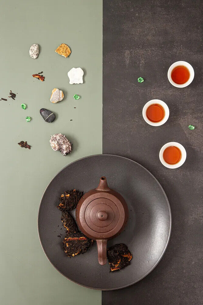Tangerine Peel Puerh Tea Gu Yi Dried Orange Peel Pu-erh Ripe Pu'er Tea 357g