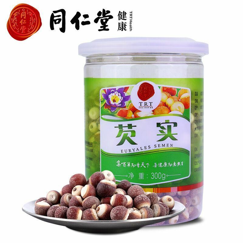 北京同仁堂 芡实300g 肇庆鸡头米 茨实仁可自行打粉制芡实糕Chinese BeiJing TRT Euryale Ferox Foxnut Qianshi Main image