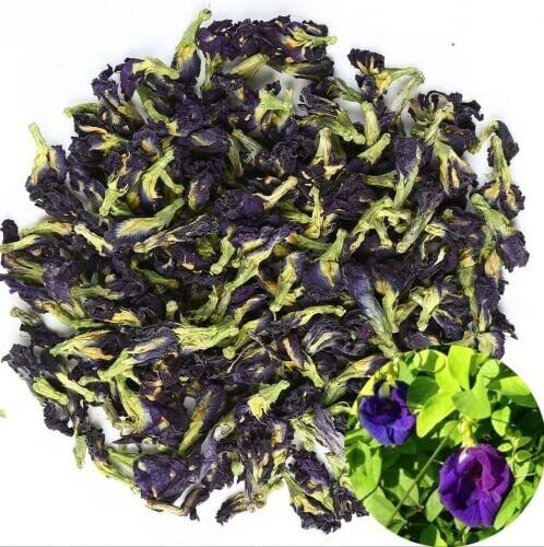 250 Grams (8.8 Oz) Naturally Produced Blue Butterfly Pea Flowers Dried Flowers Secondary image