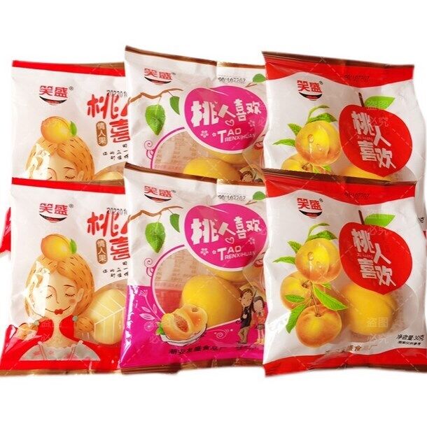 Chinese Snack Sour, Sweet, Crispy Peach, Honey Peach 30g * 5 Pack