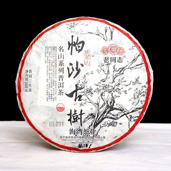 2021 Haiwan Famous Mountain Aged Tree Raw Puer PaSha Gu Shu Old Pu'er Tea 500g