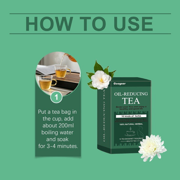 Oil Cleansing Tea for Liver Oil-Reducing Tea-10 Herbal with Excellent Formula