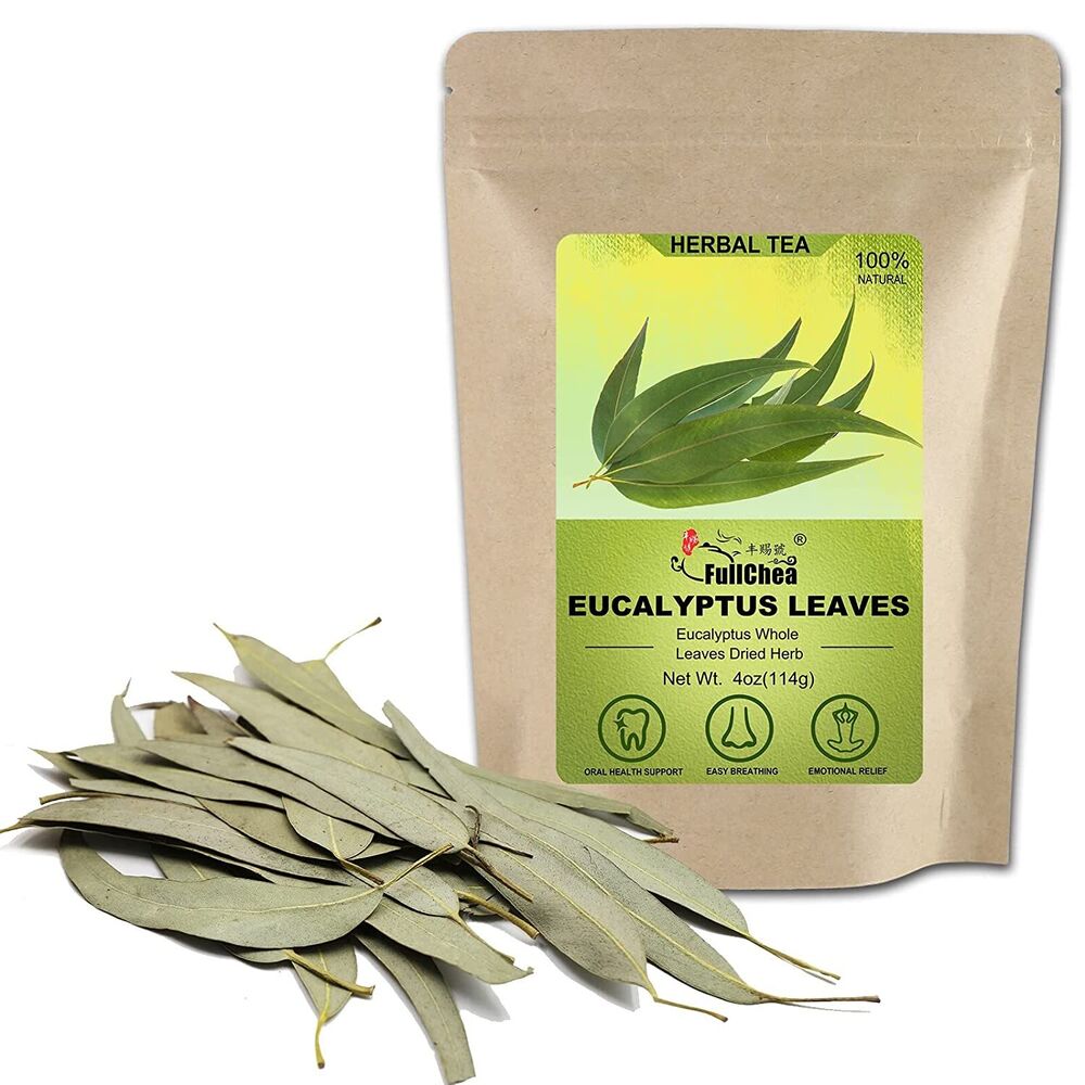 FullChea Dried Eucalyptus Leaves 114g Hojas de Eucalipto Herb Whole Leaf