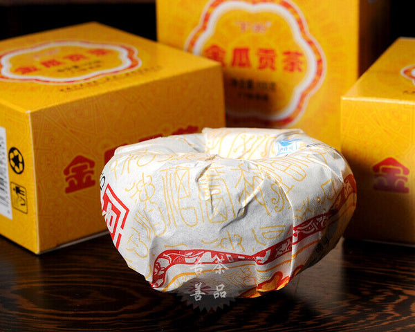 Yunnan Pu'er Tea Shimonoseki FT Special JIN GUA Tribute Puer Tuocha 100g