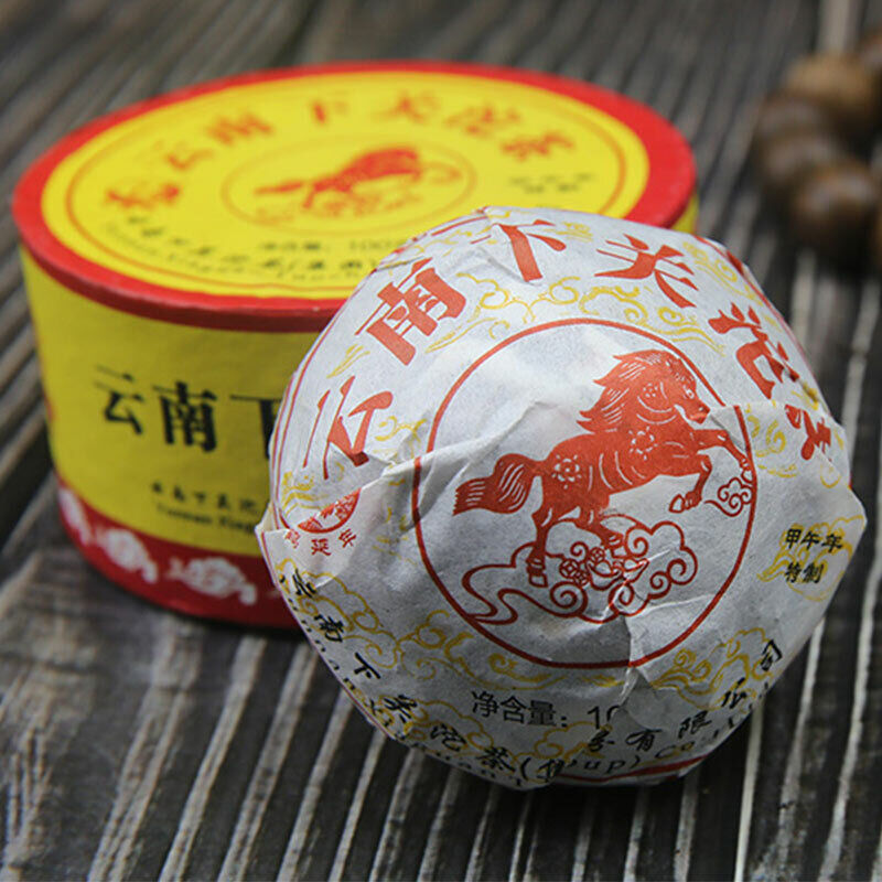Xiaguan Raw Puer Yunnan Tuocha The Year Of Horse Shen Puer Tea 100g Main image