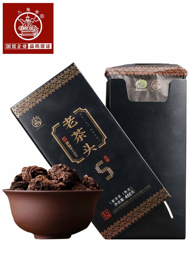 LAO CHA TOU * Ba Jiao Ting Pu-erh Pu'er 5 Years Aged Puer Tea 400g Ripe Cha