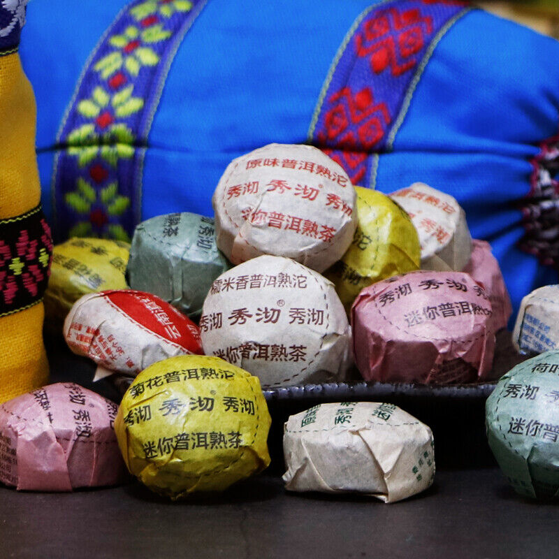 50 Pcs 10 Different Flavors Puer Tuocha Mini Yunnan Pu-erh Tea Ripe Raw 250g Main image