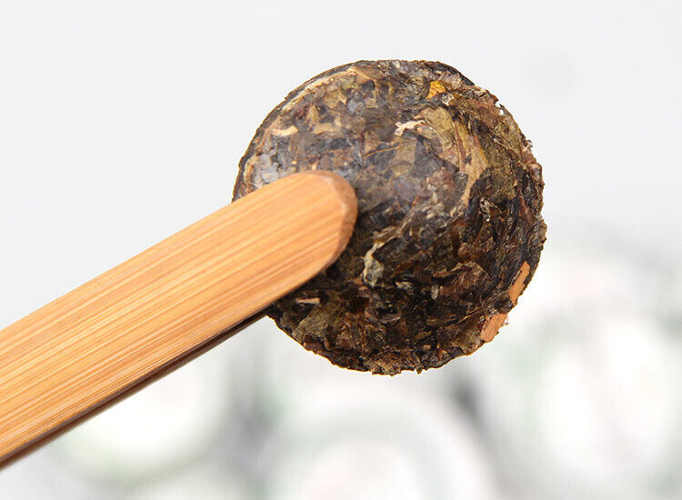 Organic Pu'er Tuo Tea Tuocha Pu-erh Raw Mini Tuo Cha 200g Bamboo Tray Pack