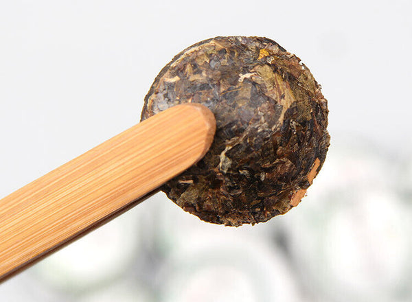 Organic Pu'er Tuo Tea Tuocha Pu-erh Raw Mini Tuo Cha 200g Bamboo Tray Pack