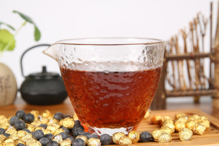 Yunnan Puer Tea CHA GAO Shu Puer Resin Tea Balls Shape Paste Ripe Puerth Cream