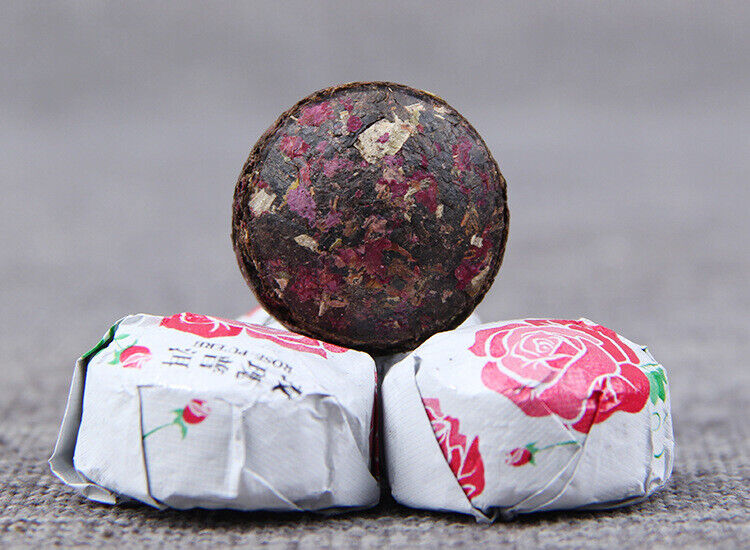 Yunnan Puer Tuo Red Rose Flower Flavor Mini Ripe Tuocha Pu'er Pu Erh Tea 500g