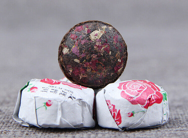 Yunnan Puer Tuo Red Rose Flower Flavor Mini Ripe Tuocha Pu'er Pu Erh Tea 500g