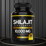 Pure Shilajit 10000mg 150 Caps Asphaltum Naturally Occurring Fulvic Acid Non-GMO