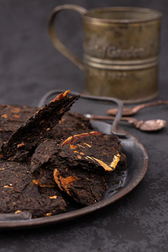 Tangerine Peel Puerh Tea Gu Yi Dried Orange Peel Pu-erh Ripe Pu'er Tea 357g