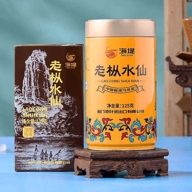 Sea Dyke AT102A Lao Cong Shui Xian Oolong Tea Fujian Wuyi Old Bush Rock Tea 125g Main image