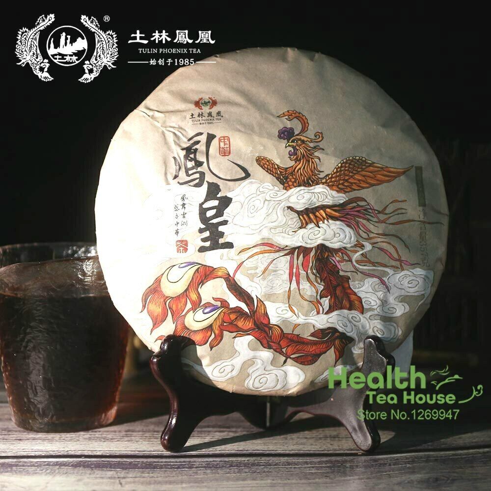 TuLin Phoenix Ripe Puer Tea "China Feng Huang" Shu Puerh Tea 357g