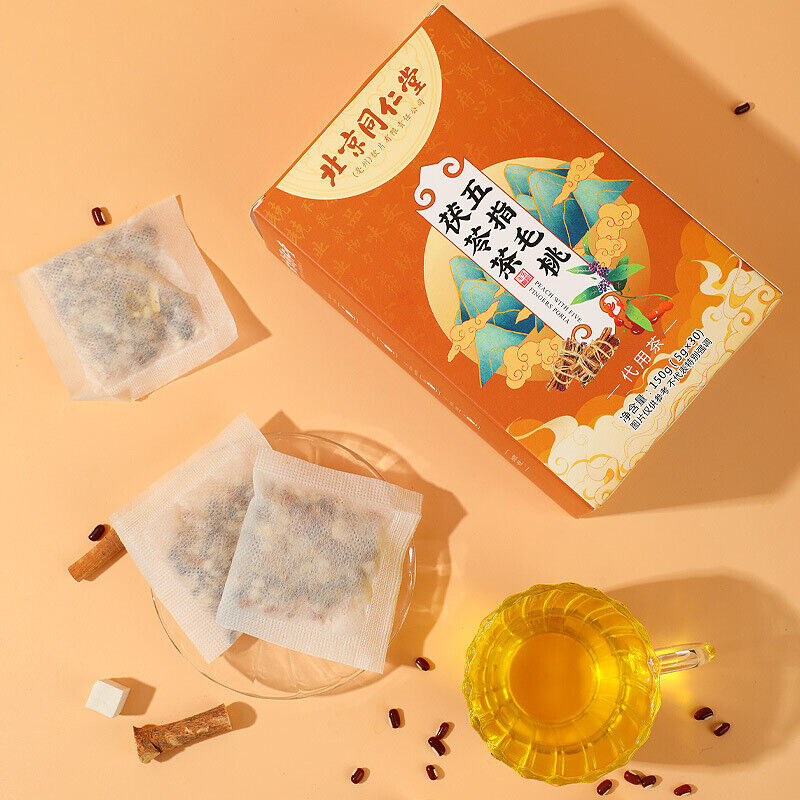 同仁堂五指毛桃茯苓茶五指毛桃根土茯苓汤包养生茶150g TongRenTang Five Fingers Hairy Peach Poria Tea Secondary image