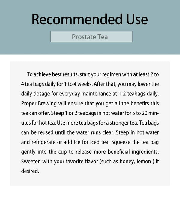 Improve Immunity and Reproductive Health Healthy Urination Prostate Tea