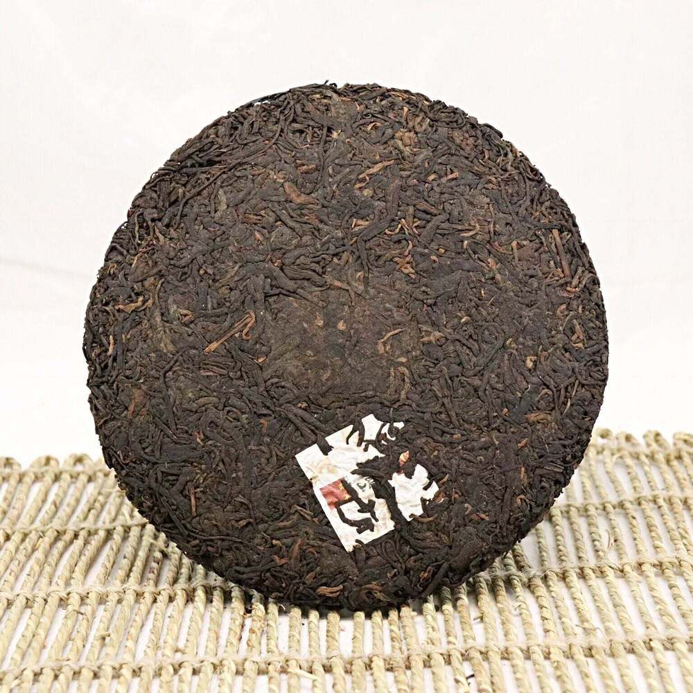 357g Yunnan Old Pu'er Ripe Tea Year Bulang Mountain Cooked Puerh Tea Cake