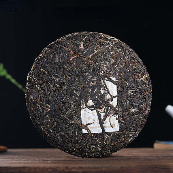 357g Menghai Pu'er Ripe Tea Hualiangzhuzi Puerh Cooked Tea Cake Old Pu-erh Tea