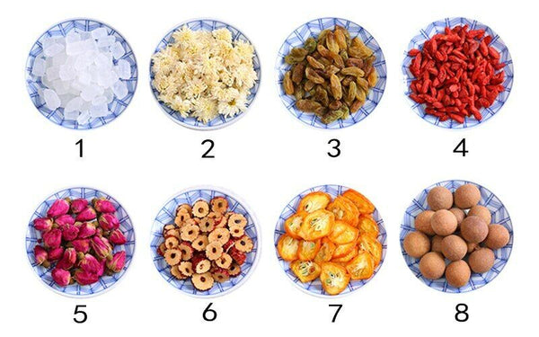Natural Babao Tea Includes Longan Goji Rose Jujube Herbal Beauty Tea Skin 180g