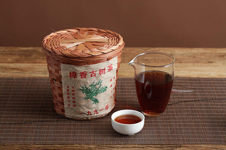 Yunnan Puer Tea Zhang Xiang Ancient Tree Puerh Loose Ripe Basket Pack 300g