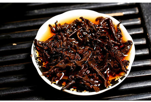 Yunnan Menghai Banzhang Tribute Golden Buds Pu'er Tea Cake 357g Ripe Puerh
