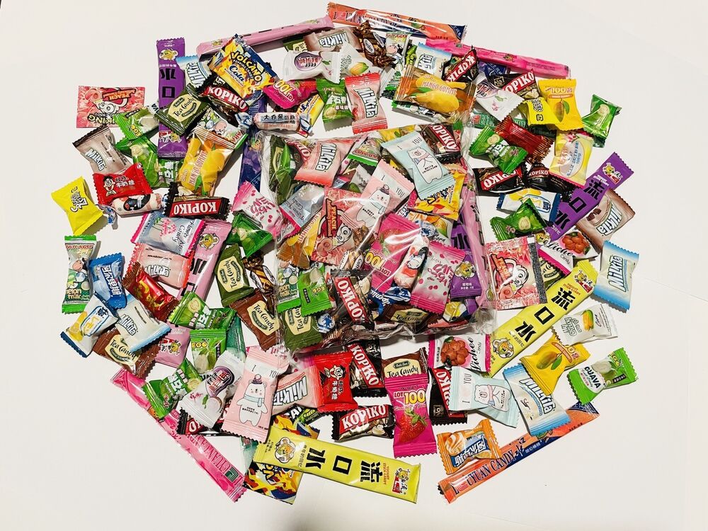 100 Stück Süßigkeiten Asiatische Snackvielfalt Tester Probe