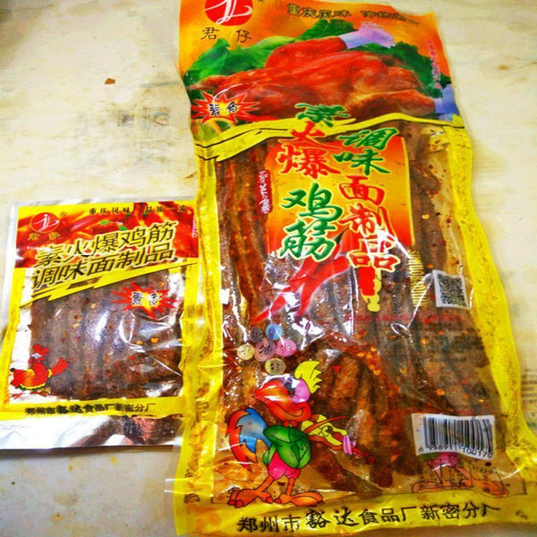 172g/ Pack Chinese Spicy Strips Snack Snack Hot Chicken Tendon Spicy Strips