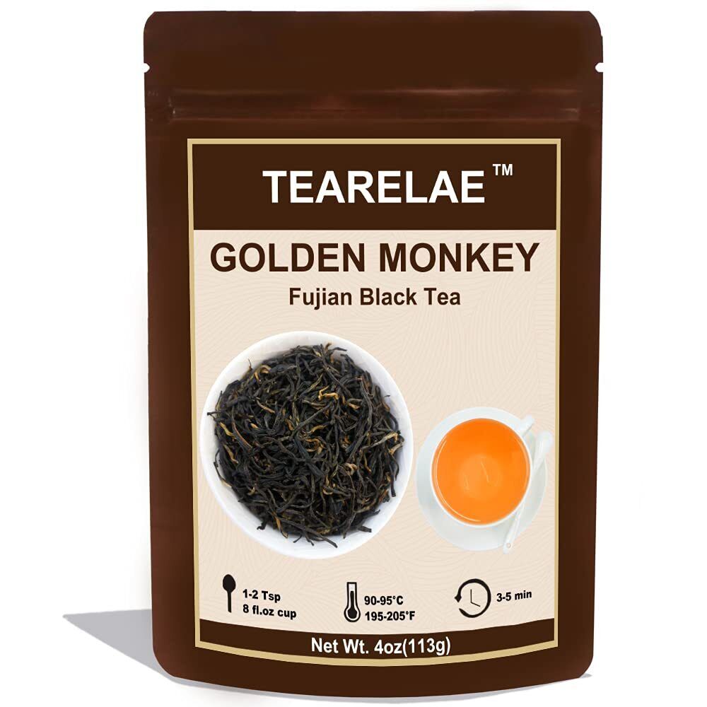 TeaTEARELAE Fujian Black Tea Golden Monkey Gentle Fruit Aroma 100g