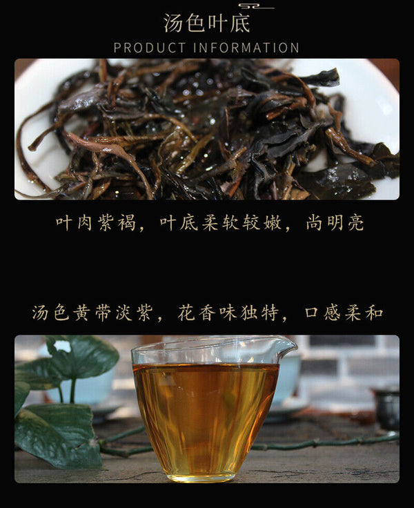 ZI JUAN Puwen Yunya Aged Ancient Tree Purple Buds Pu-erh Tea Cake 400g Raw