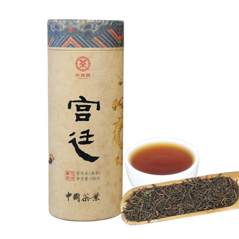 China Tea Ripe Puer Gongting Palace Pu'er Cooked Tea Loose Tea 150g Tin Main image