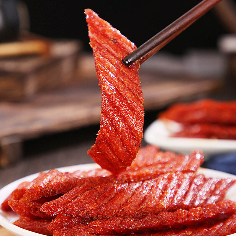 76g*3bags Hand torn vegetarian steak spicy strip nostalgic spicy snack 手撕素牛排 Secondary image
