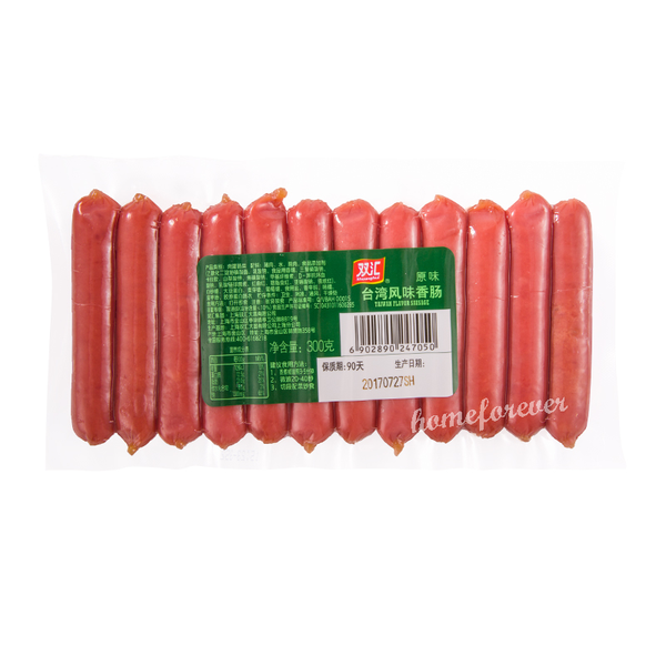 Shuanghui Hotdogs Ham Sausage Chinese Snack Food 台湾风味香肠脆皮烤肠热狗火腿 300g x 3 Bags