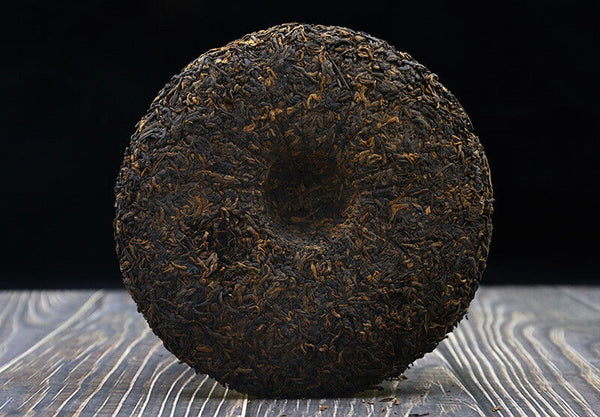 Puwen Shu Puer Tea "Yunya Jin Yun" YunNan Qi Zi Puerh Tea Ripe Cake 400g