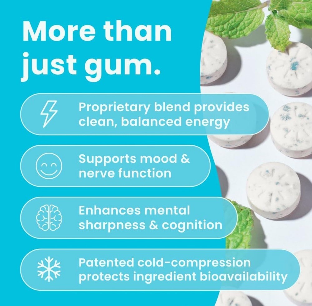 Neuro Mints Nootropic Energy Caffeine Mints | 40mg Caffeine + 60mg L-theanine + Secondary image