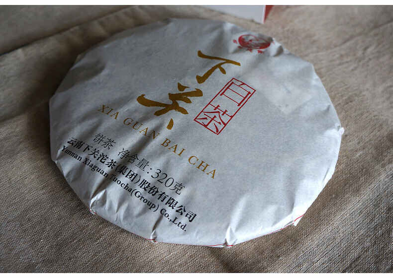 XIA GUAN BAI CHA Dali White Tea Cake Tea Jinggu Moonlight Pu'er 320g Box
