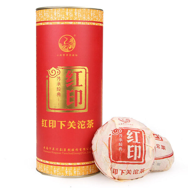 Classic Red Seal * Yunnan XiaGuan TuoCha Pu Erh Tea Raw Tuo Cha 500g Tin
