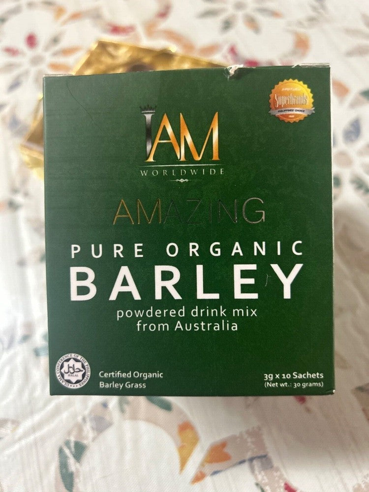 2 Boxes PURE ORGANIC BARLEY POWDERED DRINK MIX Main image