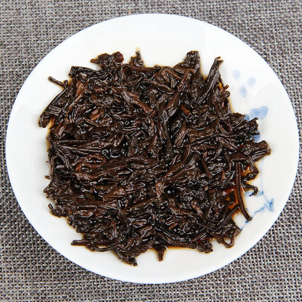 Menghai Ripe Tea Cake Tea Biyibi Tea Ripe Puwen Yunya Qizi Cake Tea 357g