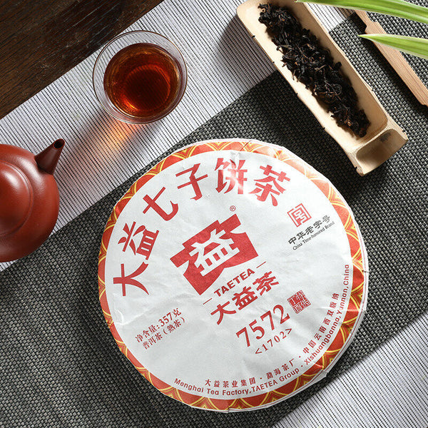 Original TAETEA 7572 Puerh * Yunnan Menghai Dayi Ripe Pu'er Tea 357g 1702