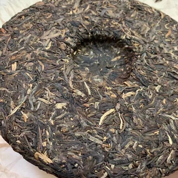 Yunnan Aged Puerh Tea 357g Banzhang Pu-erh Raw Tea Cake Chinese Puer Tea 2002