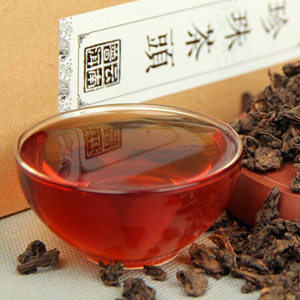 Chinese Yunnan Shu Puerh Tea "Pearl Old Tea Head" Ripe Puer Tea 200g