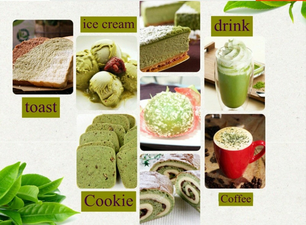New 100% Pure Organic Natural Matcha Green Tea Powder 100g each bag Secondary image
