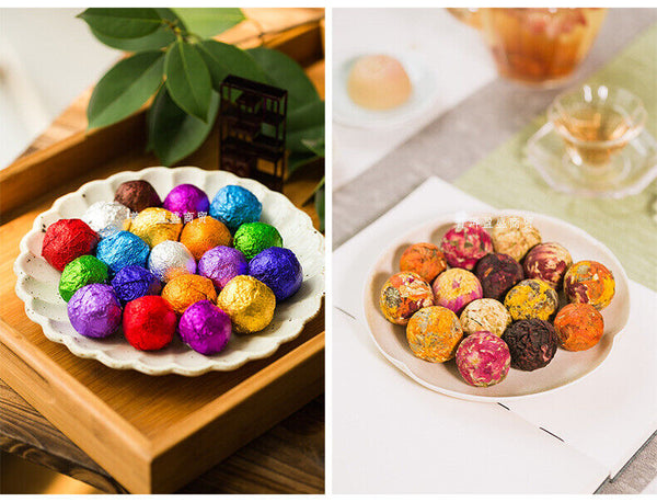 Handmade 10 Mix Kinds Yunnan Blooming Tea Balls Flower Flowering Tea Buds 500g