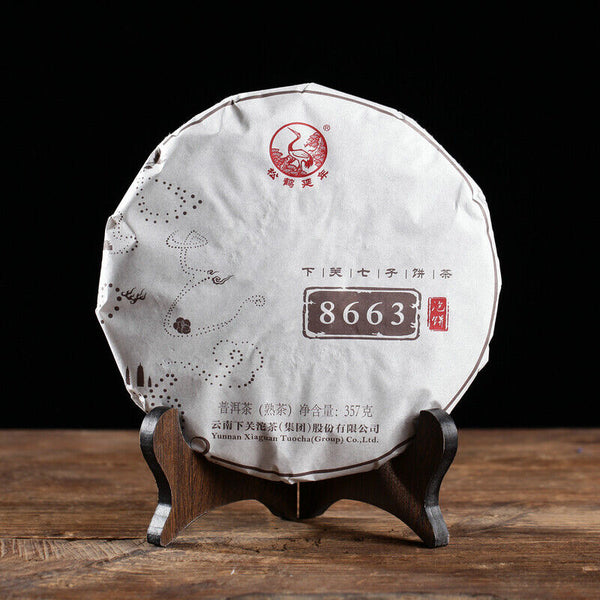 8663 * Yunnan XiaGuan Tuocha Pu-erh Pu'er Tea Puer Ripe Shu Cake 357g